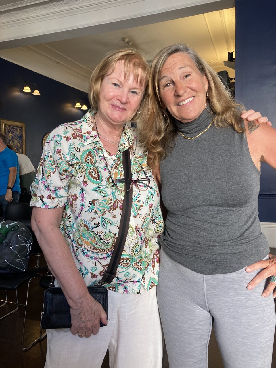 Kornelia Schneider with Debra Silverman at the College of Psychic Studies, London, August 2026